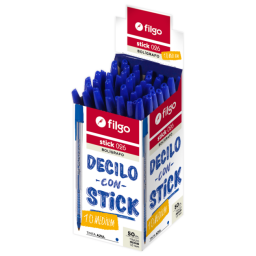 BOLIGRAFO FILGO STICK AZUL X 50 UNIDADES