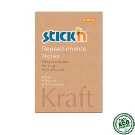 POST IT KRAFT 51 X 76mm. ECOLOGICO