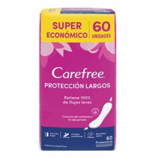 Carefree Proteccin Largos Super Econmicos X 60 Unidades