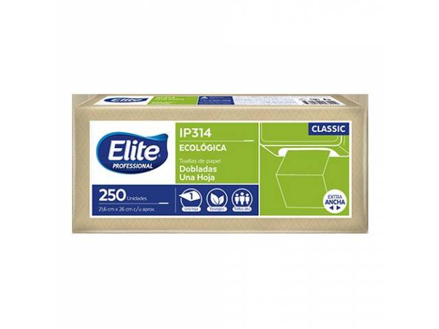 ELITE EMPRESAS TOALLAS PARA BAÑO TOALLA ELITE ECOLOGICA BLANCA 26 X 216MM