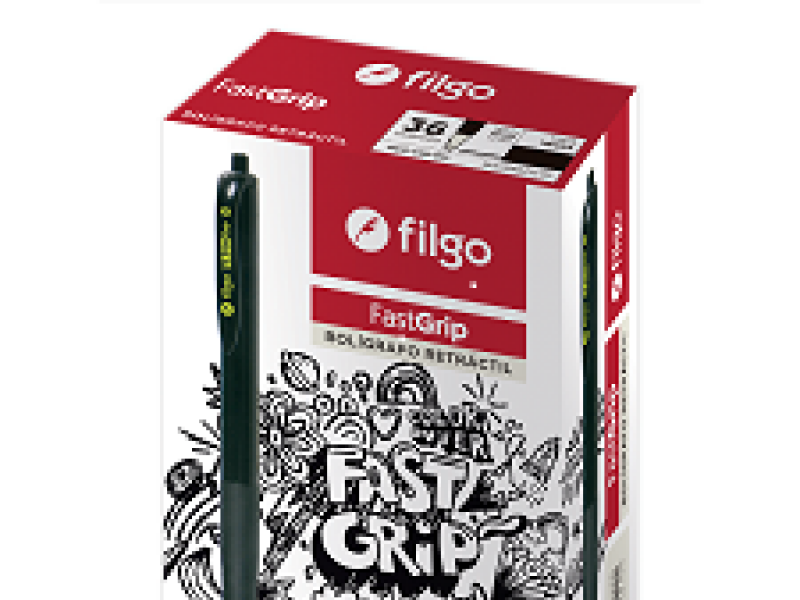 BOLIGRAFO FILGO RETRACTIL FASTGRIP NEGRO